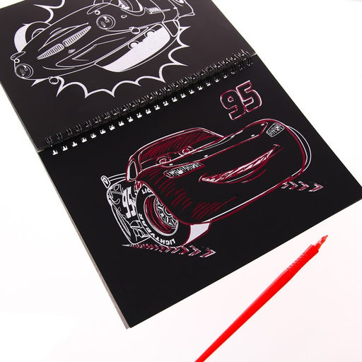 Набор для творчества с заданиями Гравюры. Тачки, 8 гравюр, Дисней - Disney фото 3