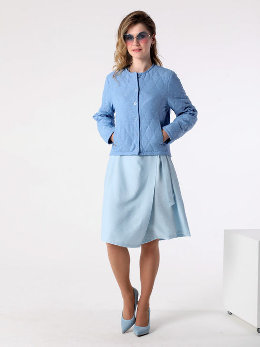 25228 Жакет голубой - Dizzyway фото 2