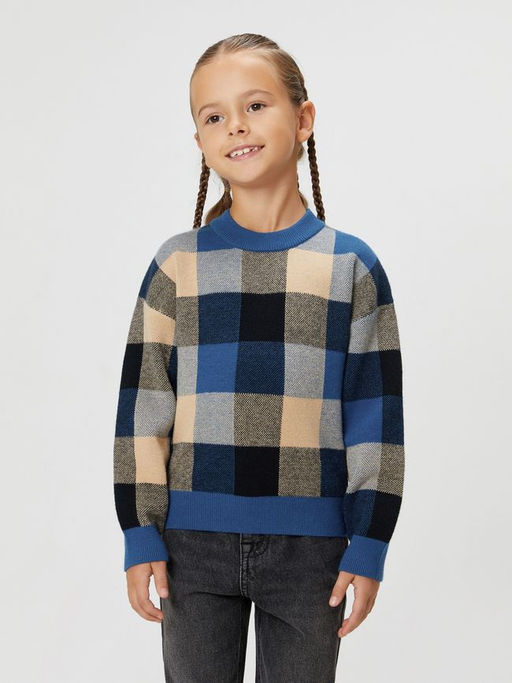 ACOOLA / Джемпер детский для девочек Merita клетка  фото 3