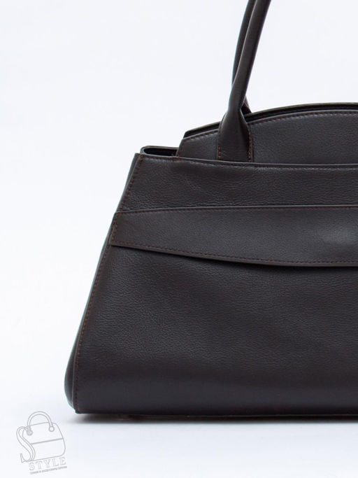 Сумка женская кожаная 3380-2QP d.coffee Polina&Eiterou в Новосибирске