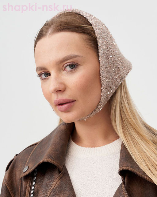 Лили альпака пайетки Косынка (56-58)