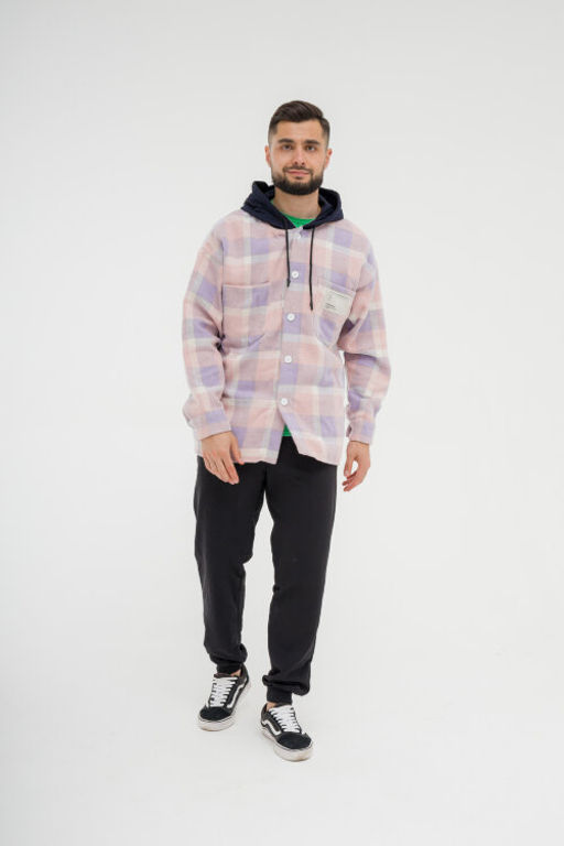 Рубашка утепленная,  толстовка c капюшоном оверсайз - Knitka wear фото 2