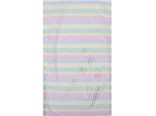 6с104.413ж1 Тюльпан (св.радужка1) Полотенце махровое 81х40см