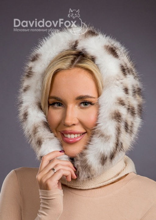 Платок трикотаж экомех рысь - Davidovfox фото 2