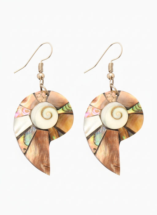 Серьги «Морская ракушка», 5.5×2 см, ракушка