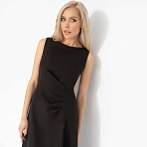 Платье со сборкой, Плавный силуэт