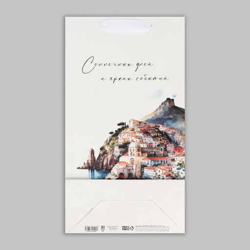 Пакет под две бутылки Яркие события, 35 х 20 х 9 см - Дарите счастье фото 6