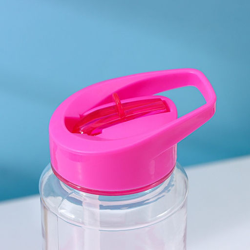 Бутылка для воды Доляна «Спорт», с трубочкой, 700 мл, 23.5×7.5×8.5 см, пластик, МИКС