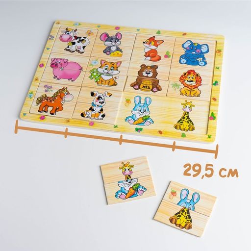 Пазл разрезные картинки Учим животных - Лесная мастерская фото 7