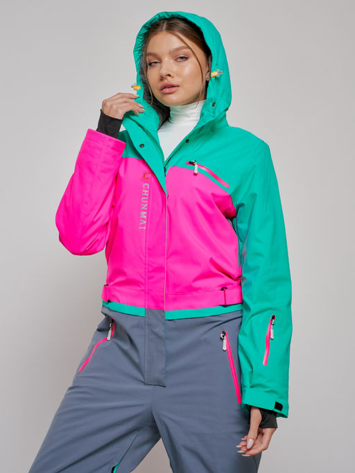 Горнолыжный комбинезон женский зимний зеленого цвета 2327Z - Chunmai фото 28