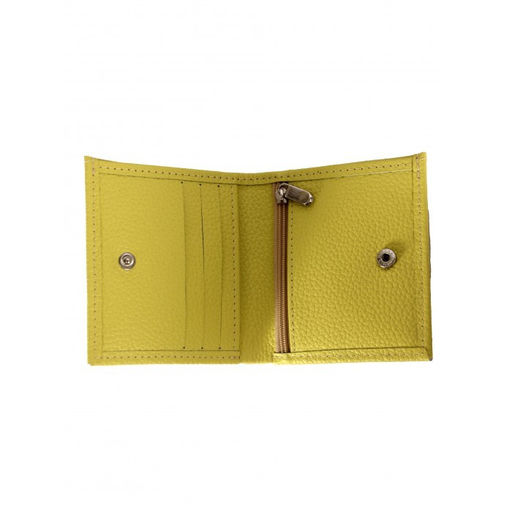 Портмоне женское Croco-ПР-917 натуральная кожа 2 отд, 6 карм, желтый флотер (102) 264560  фото 3