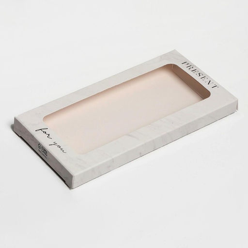 Цена за 5 шт. Коробка для шоколада, кондитерская упаковка, «For you», с окном, 17.3×8.8×1.5 см