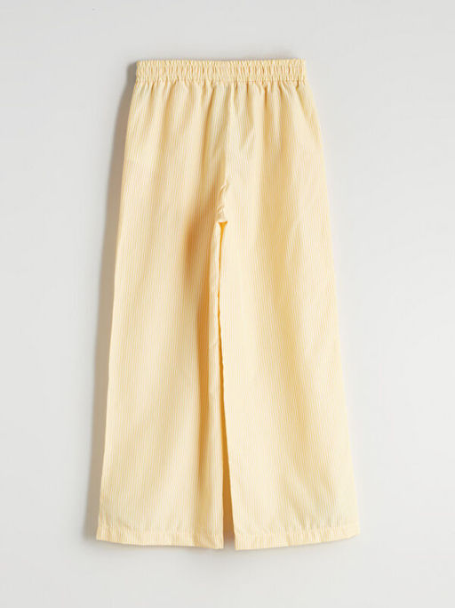 Beli Lastikli ?izgili K?z ?ocuk Pantolon