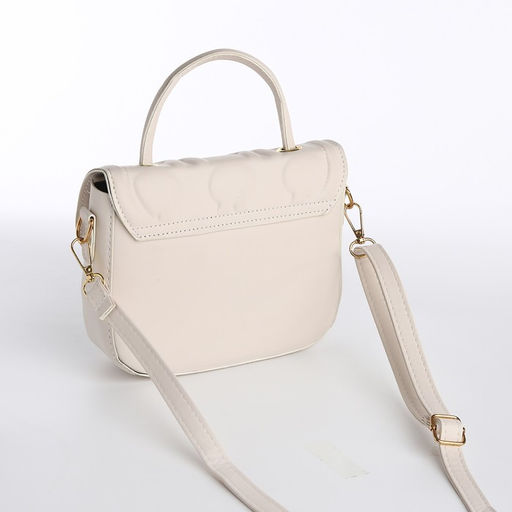 Сумка молодёжная на магните, цвет молочный - Simaland фото 4