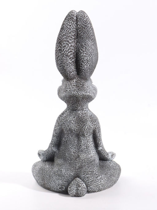 Фигурка декоративная «Медитирующий заяц», 18×24×44 см, серый