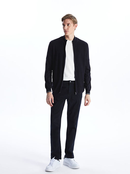 Standart Kal?p Dik Yaka Erkek Triko H?rka