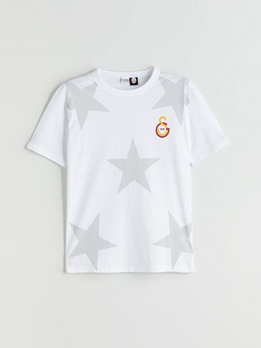 Bisiklet Yaka Galatasaray Bask?l? Erkek ?ocuk Ti??rt