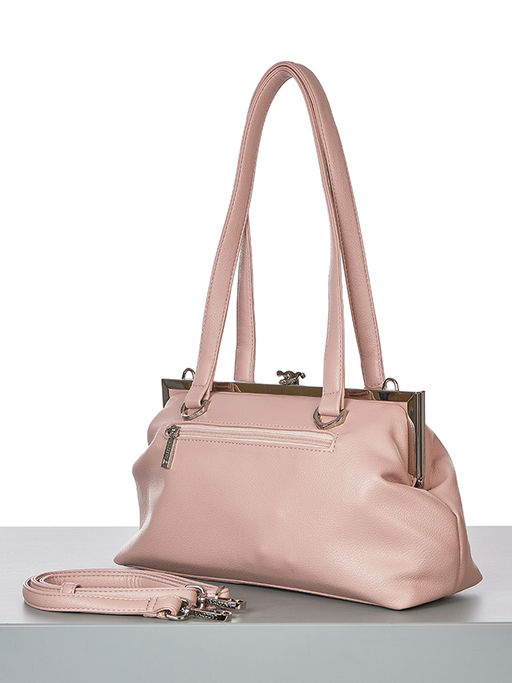 LACCOMA сумка Барбара-Л815-серо-розовый эко кожа хлопок