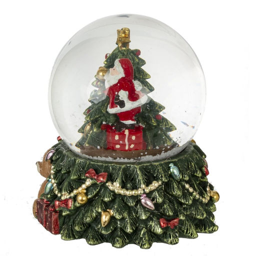 Фигурка декор в стекл шаре "Дед Мороз" (подсвет, 3хLR44), D 6.5 см, L7,5 W7,5 H8,5 см