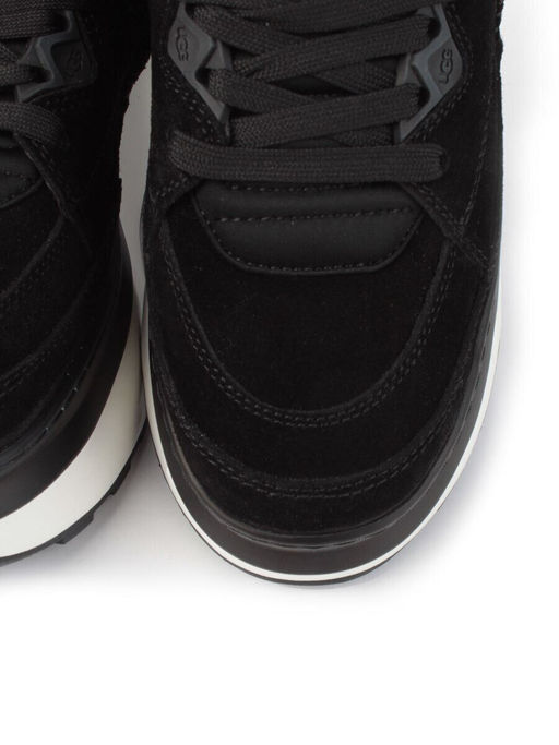 05-A9001-4 BLACK Кроссовки женские (натуральная замша)