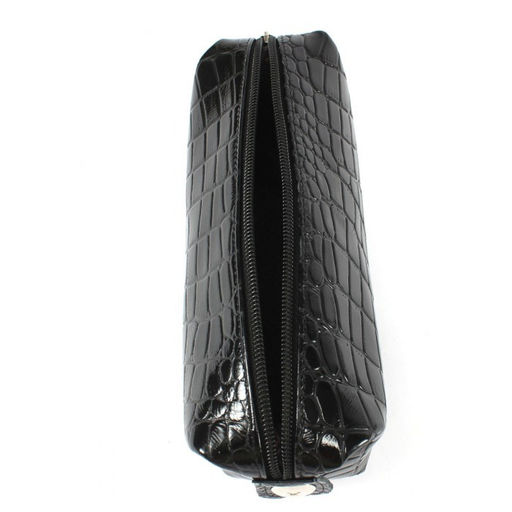 Косметичка Croco-К-721 натуральная кожа (1 отдел), черный крокодил (200) 265365  фото 3