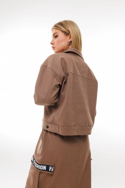 Жакет AmberA 1035-1 кофе фото 3