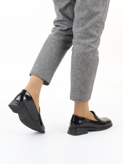 06-M47-3 BLACK Туфли женские (натуральная кожа)