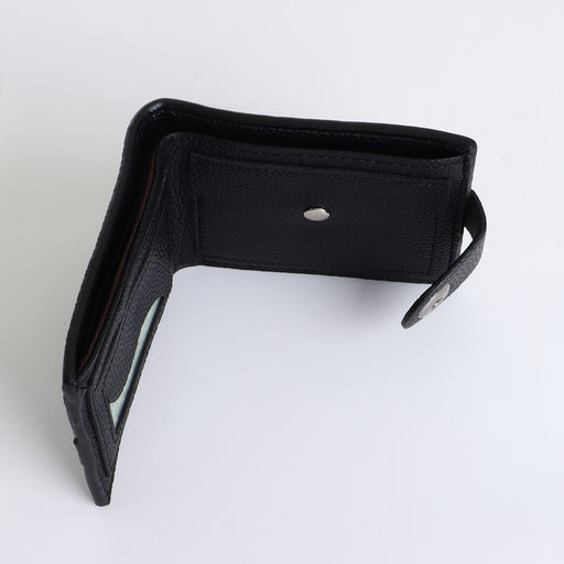 Портмоне мужское на магните, чёрное