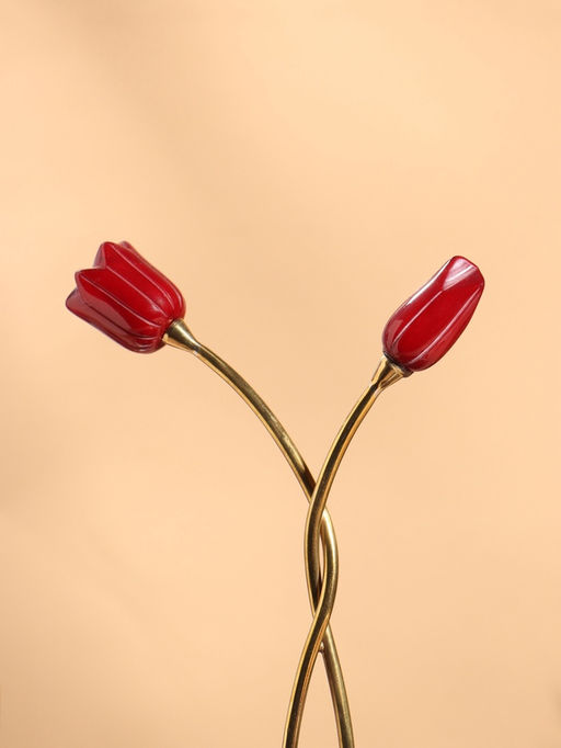 Подставка для пирожных Три тюльпана, 25.5?24?28 см, нержавеющая сталь - Simaland фото 3