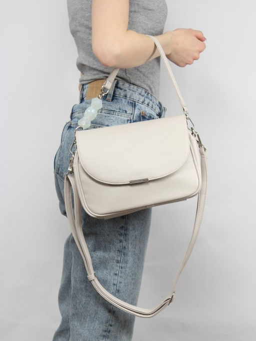 Сумка женская искусственная кожа GT-L 63663-L 815-601, 1отд+еврокарм, плечевой ремень, св.серый SALE 260922 - Adelia фото 10