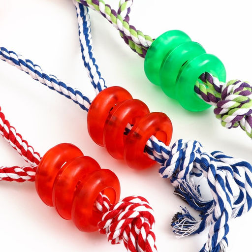 Игрушка тренировочная канатная Карусель, 145 гр, микс цветов - Пижон фото 4