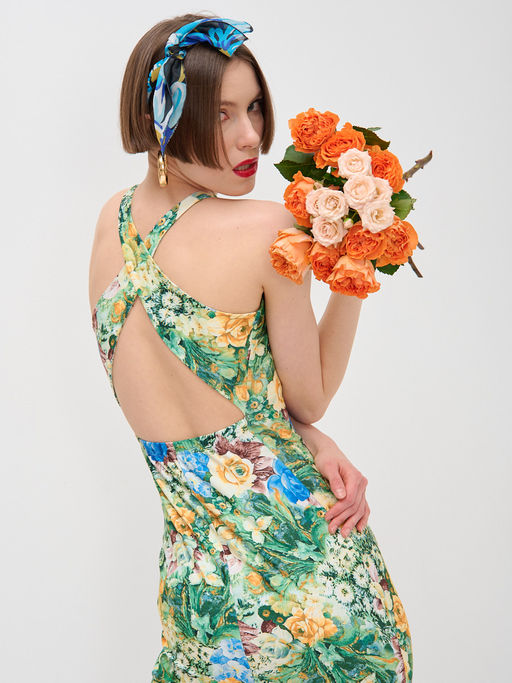 Платье с принтом масло OD-632-2