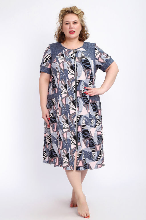 Халат 004 домашний на молнии