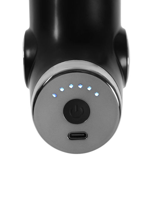 Массажёр для тела LEM-02, перкуссионный, 4 насадки, 6 режимов, 1800-3200 об/мин