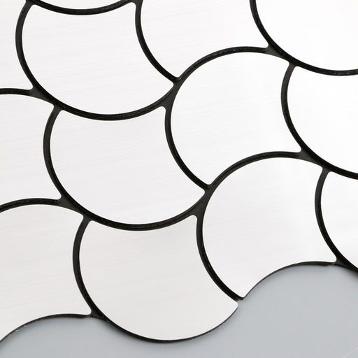 Наклейка интерьерная «Волны», декор на стену, серебро, 30×30 см