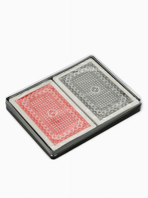 Цена за 2 шт. Карты игральные пластиковые «Покер», набор 2 колоды по 54 шт., 5.5×8.5 см