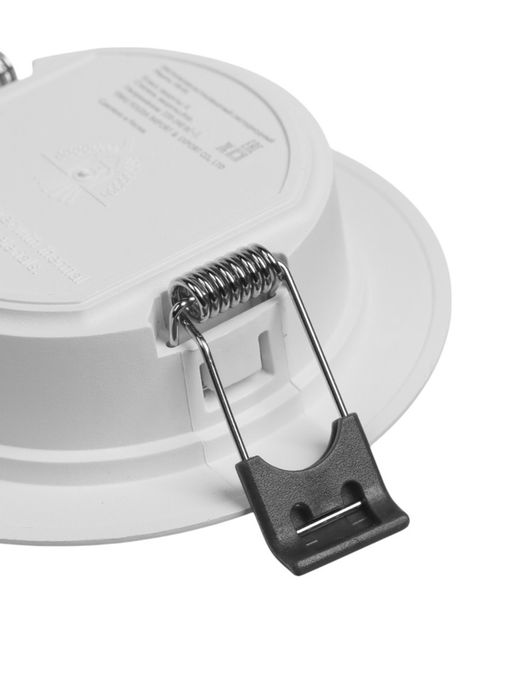 Светильник встраиваемый «Даунлайт», светодиодный, 5 Вт, 6500K, 475 Лм, 220 В, 90×25 мм, круглый, белый