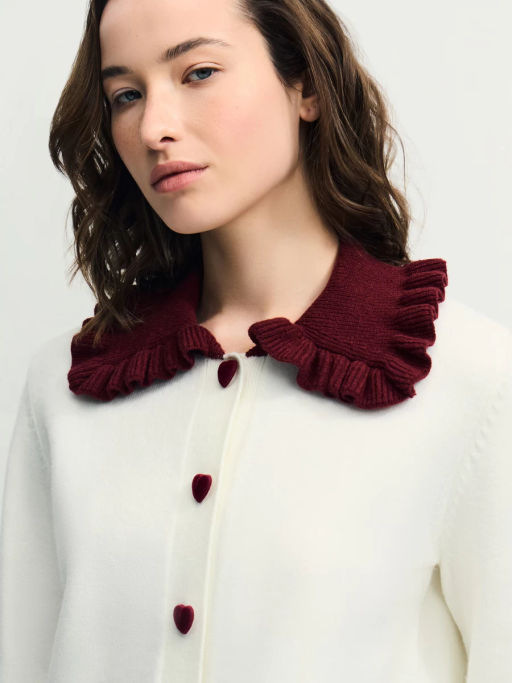 Кардиган с воротником и декоративными пуговицами / Zarina фото 6