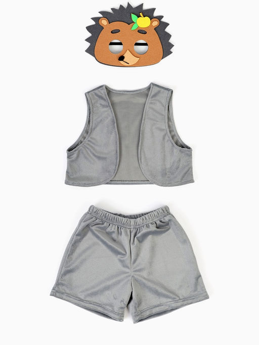 Карнавальный костюм Ёжик, жилет, шорты, маска фетр, рост 92-116 см