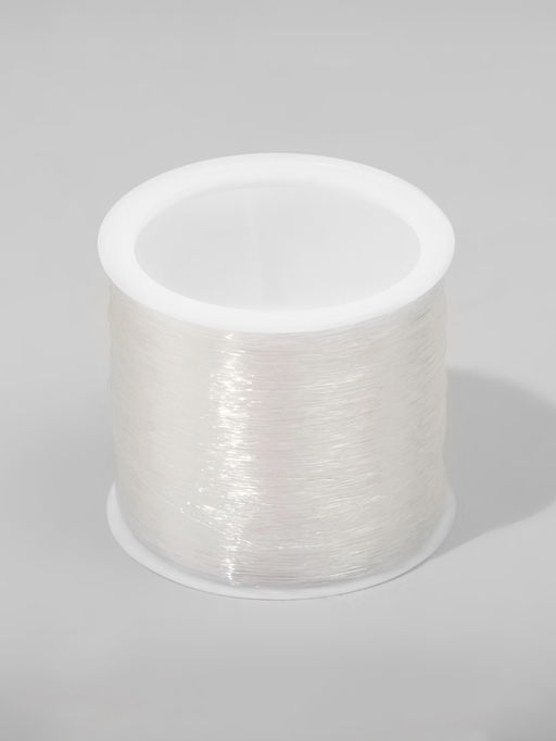 Нить силиконовая (резинка) d=0.5 мм, L=100 м, прозрачная