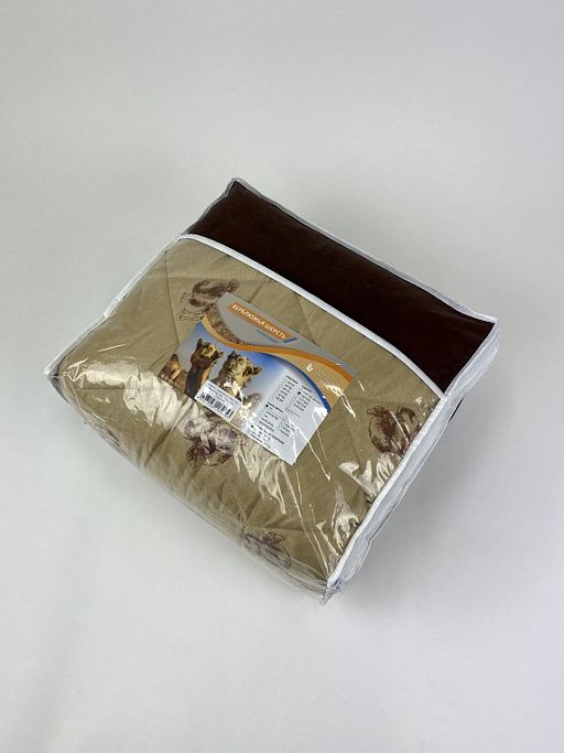 Одеяло, среднее, плотность 300 гр/м2, Верблюд, чехол полиэстер евро - Амавес-текстиль фото 2