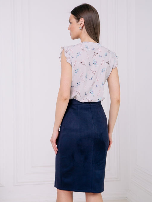 02-1276 Блуза - Вишня фото 6