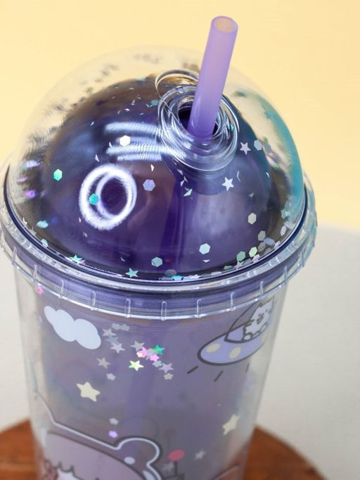 Тамблер iLikeGift "Cosmo girl", purple (450 ml)