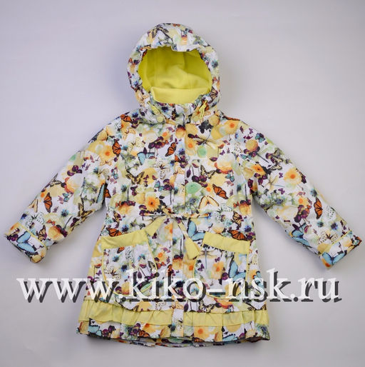 3506м Ветровка для девочки на флисе - Kiko фото 2