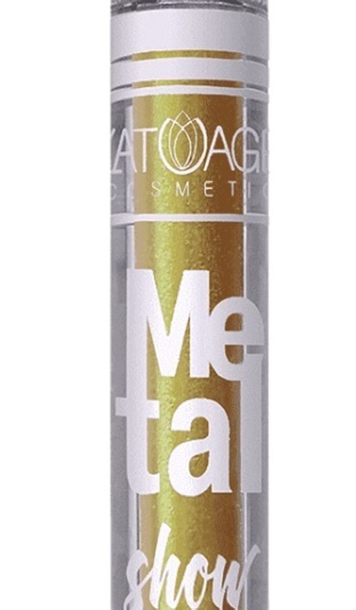 Latuage Тени для век жидкие "Metal show" №716 оливково золотой