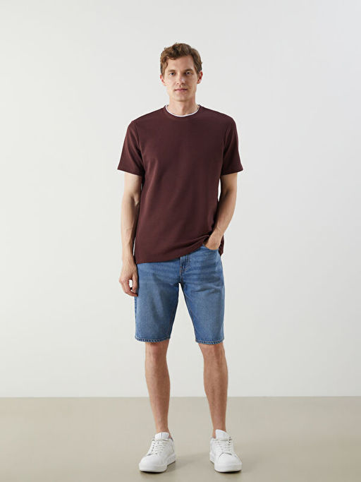 Bisiklet Yaka D?z Erkek Ti??rt