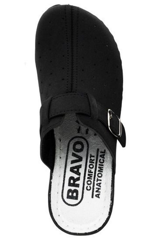 701 | Aleksandra | Черные женские медицинские сабо с закрытым носом - Milka shoes&more фото 3