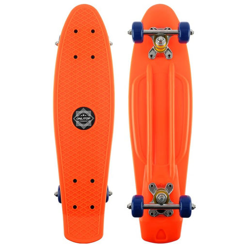 Скейтборд ONLITOP, 56x15 см, колёса PVC 50 мм, ABEC 7, алюминиевая рама, цвет МИКС  фото 7