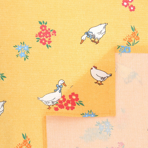 Полотенце для ванной 150х70см "Гуси", вафельное полотно 245г/м2, хлопок 100%, на картоне, "Домашняя мода" (Россия)