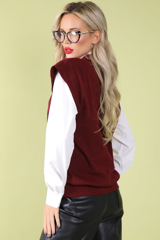 Жилет Элли (марсала)